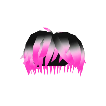 Neon Vaporwave Messy Hair