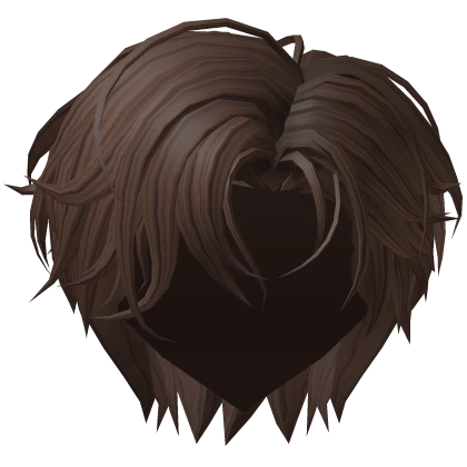 Brown Stylish Side Parted Emo Hair