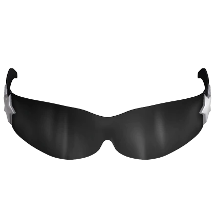 black y2k wraparound glasses