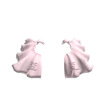 Sweetheart Ruffle Bow Side Hip Skirt In Pink