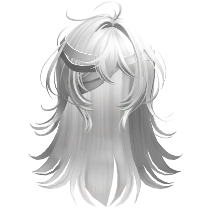 White Bandaged Anime Hair