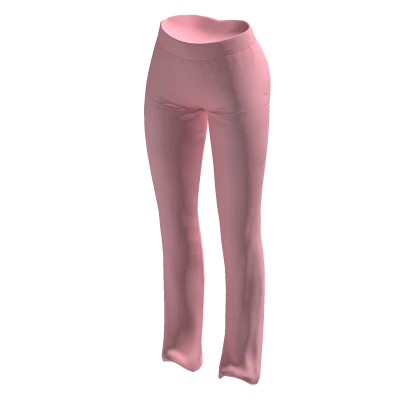 Tracksuit Pants Pink Cozy Baddie Skinny Y2K 2000s