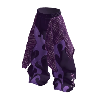 MJ - y2k Purple Jeans With Flannel MJ Edition