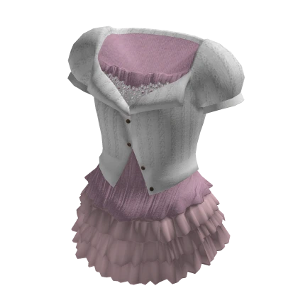 Pink Flowy Ruffle Dress
