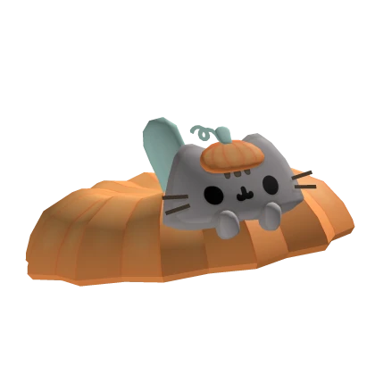 pusheen halloween pumpkin hat