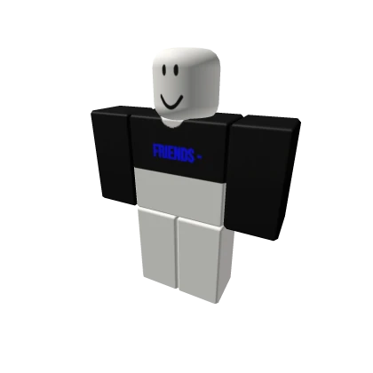 black/blue “friends” vlone tee