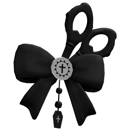 ♡ Spooky Bow With Scissors