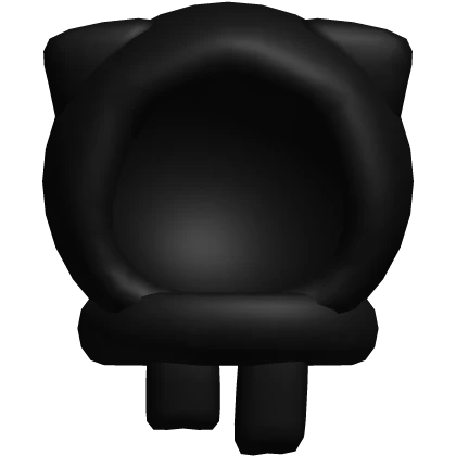 ꒰♡ droopy kitty scarf hood in black