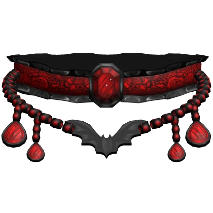 Halloween Red Layered Necklace