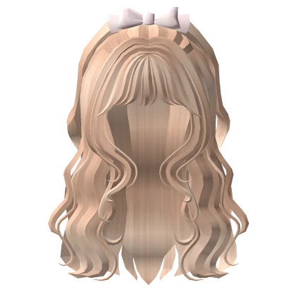 🍀Big Bow Half Up Hair (Blonde)
