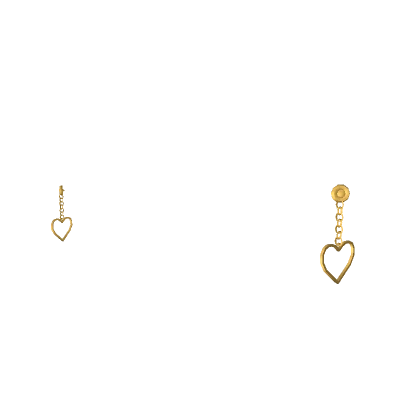 Heart Chain Earrings