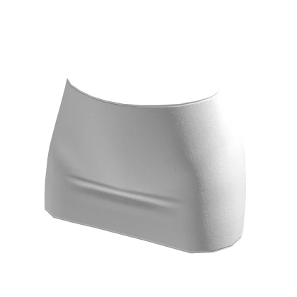 y2k ☆ white leather simple tight miniskirt