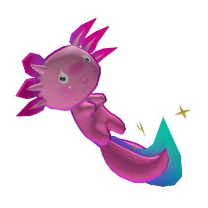 Cute Pink Axolotl Companion