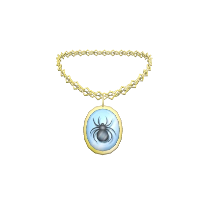 Glass Spider Necklace - 3.0 gold