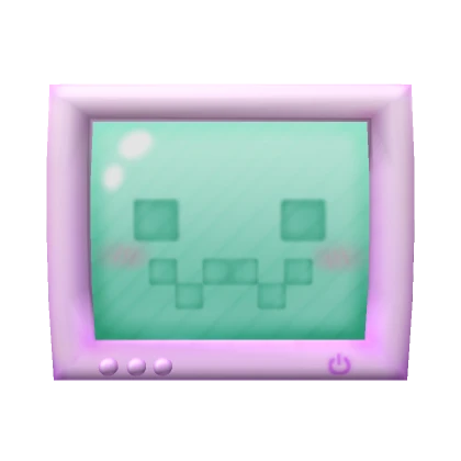 Purple Kawaii TV Head