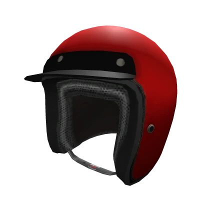 Cherry Red Open Face Helmet