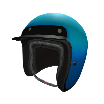 Crystal Blue Open Face Helmet