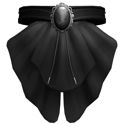 Black Jabot for 1.0 Headless Avatars