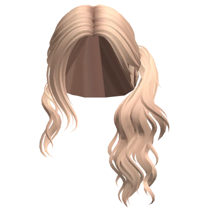 Long Wavy Messy Summer Ponytail (Blonde)