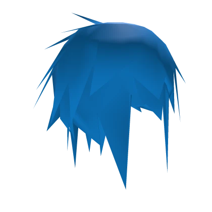 Ratty Low Poly Hair - Light Blue