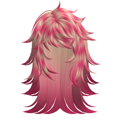 Emo Scene Spikey Hair (Blonde Pink Raccoon Ombre)