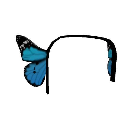 Headband Butterfly Blue