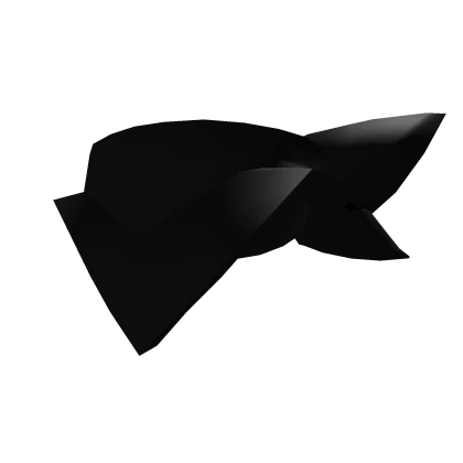 V2 Black Bulky Goofy Scarf