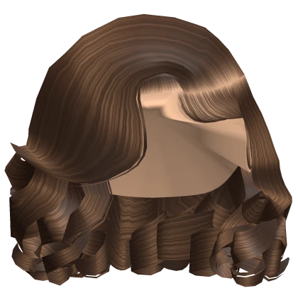 ☆ | Brown Short Curly Side Part