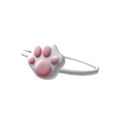 Kitty Paw Eyepatch White