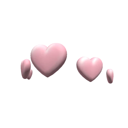 Pink Floating Heart Crown