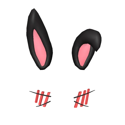 Cute Bunny Filter w/ Blush (Black)