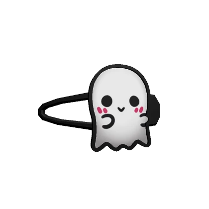 Cute Chibi Ghost Hug Hair-Clip