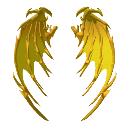 Golden Skeletal Wings