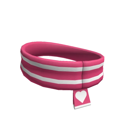 Striped Pink Headband