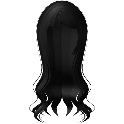 ♡long cute wavy japanese doll hair black