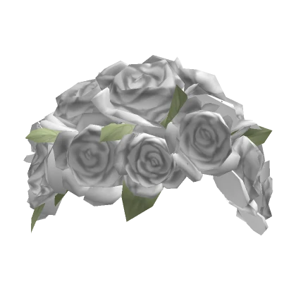 Shades Of White Rose Crown