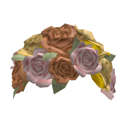 Shades Of Peach Rose Crown