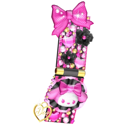 Hime Gyaru Pink Black Flip Phone