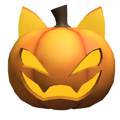 Sinister Pumpkin Kitty Jack-o-Lantern