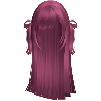 gothic choppy blunt anime looped pigtails hot pink