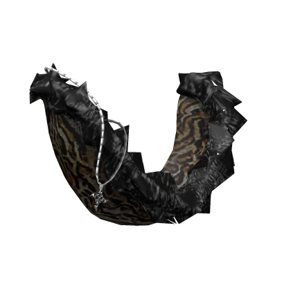 ☆ grunge fur y2k vintage hood in leopard print