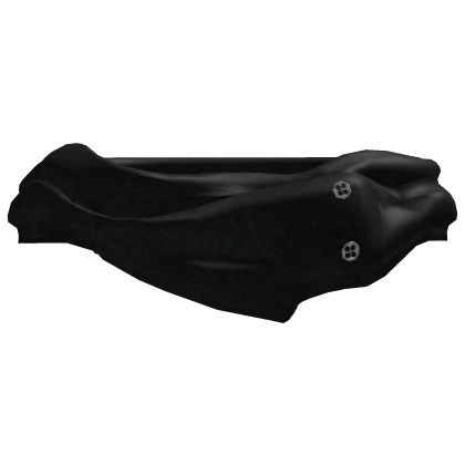 winter japanese vkei black button scarf 3.0