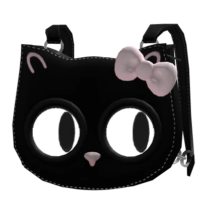 Cute Black Cat Backpack With Following Eyes [3.0]