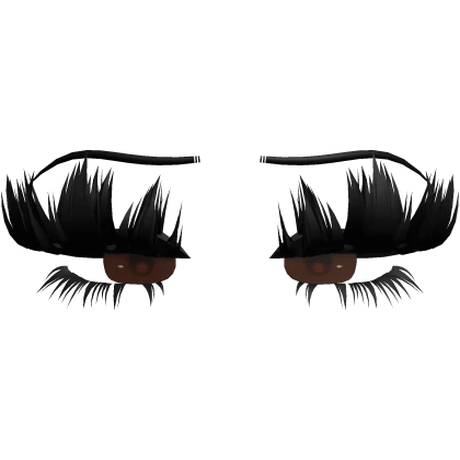 ♡ princess lashes w eyes (brown)