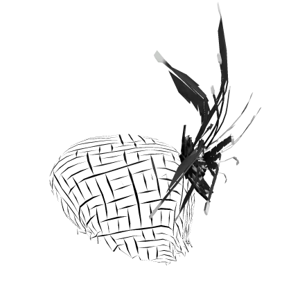 Gothic Veil w/ Black Flower