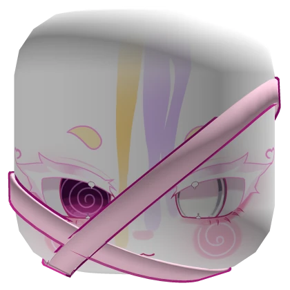 Candy face mask cute bandaged 2 colored