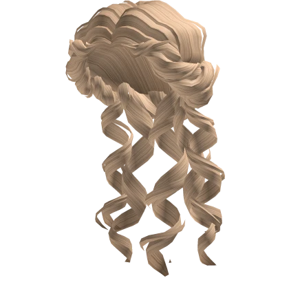Blonde Imperial Curled Byzantine Hair