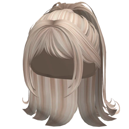 Preppy Anime Swirly Ponytail (Platinum Blonde)