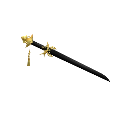 Black Royal Knight's Sword Gold
