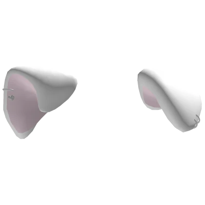 ♡ : white pierced puppy dog ears